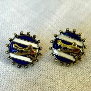 Lilly Pulitzer crocodile earrings